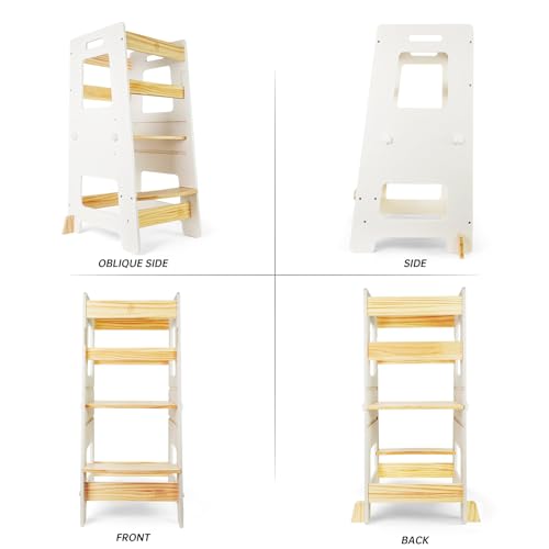 Green Height Adjustable Anti-Slip Kitchen Step Stool B74145
