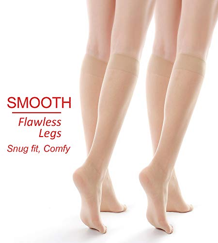 9 Pairs Knee High Pantyhose 20D Nylon Stockings B518008