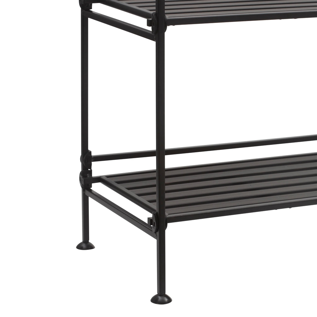3 Tier Freestanding Storage Shelf Unit in Espresso M284329