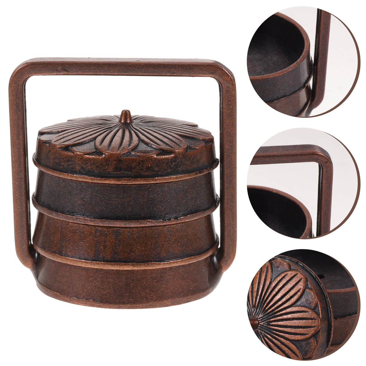 2pcs Small Metal Basket Miniature Doll House Decor M339
