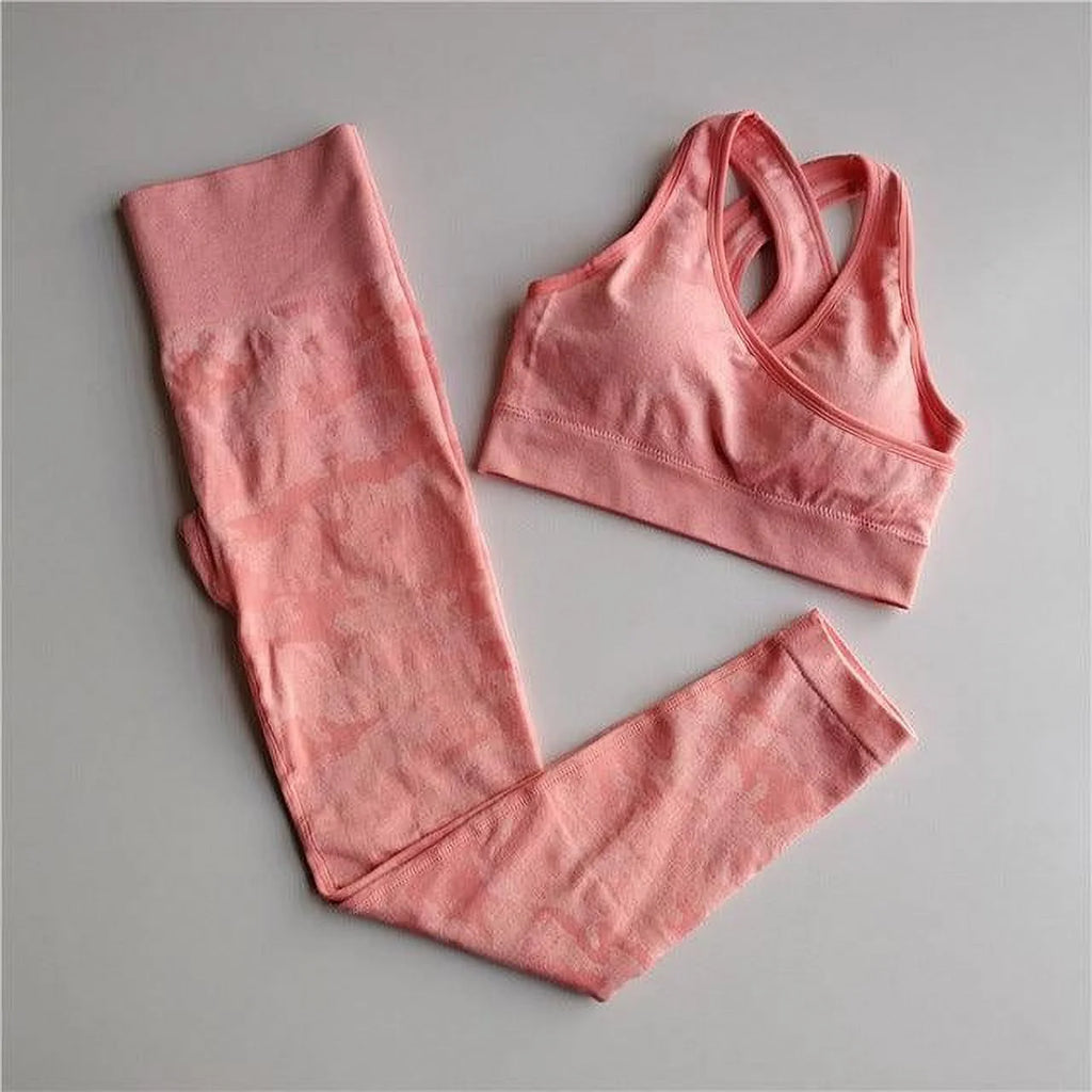 Seamless Camouflage Yoga Set K57322
