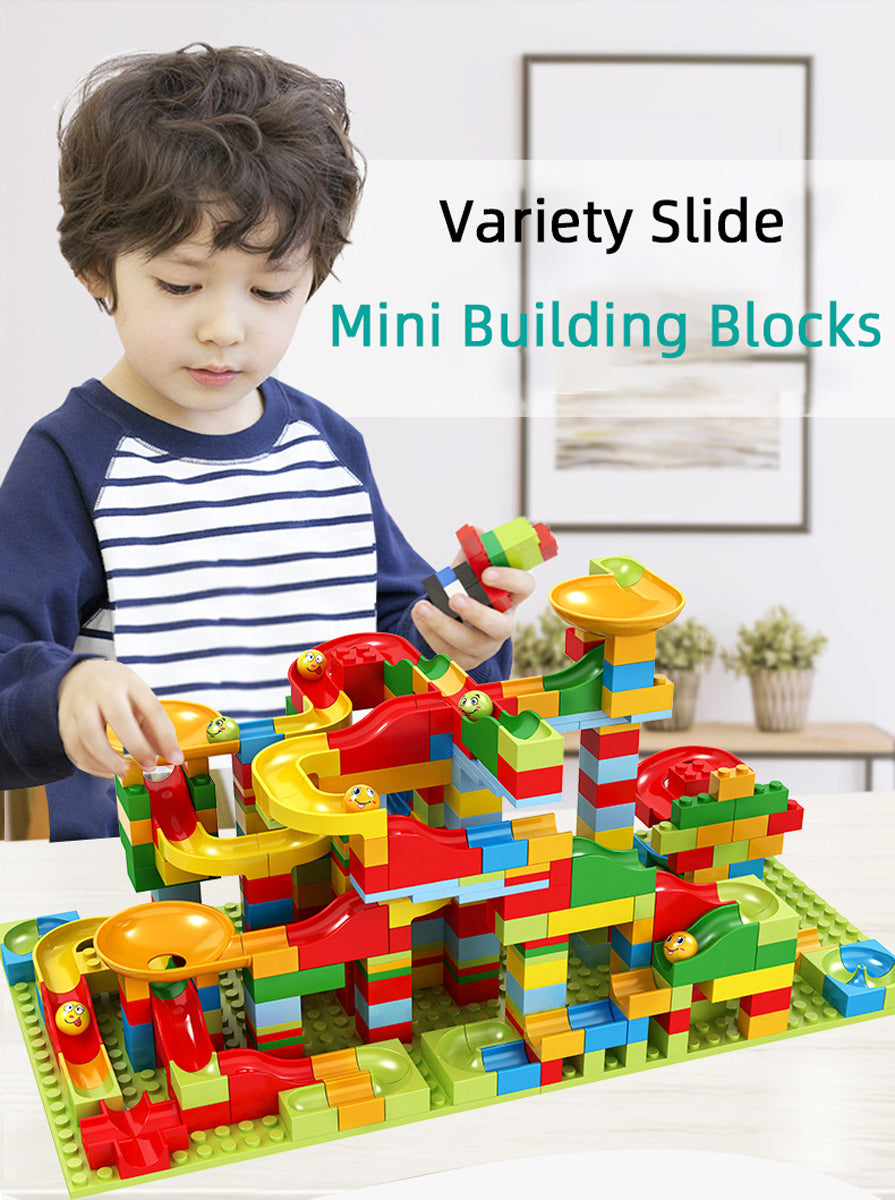 186 Pcs Big Blocks Building Kit with Balls Race Track K7605