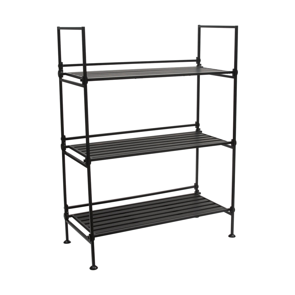 3 Tier Freestanding Storage Shelf Unit in Espresso M284329
