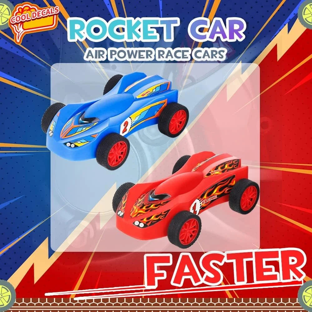 Air Powered Toy Car Launchers with Ramp and Finish Line V6115