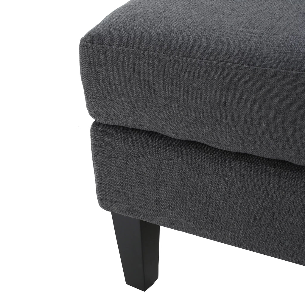 Dark Grey Fabric Sectional Couch Q4647