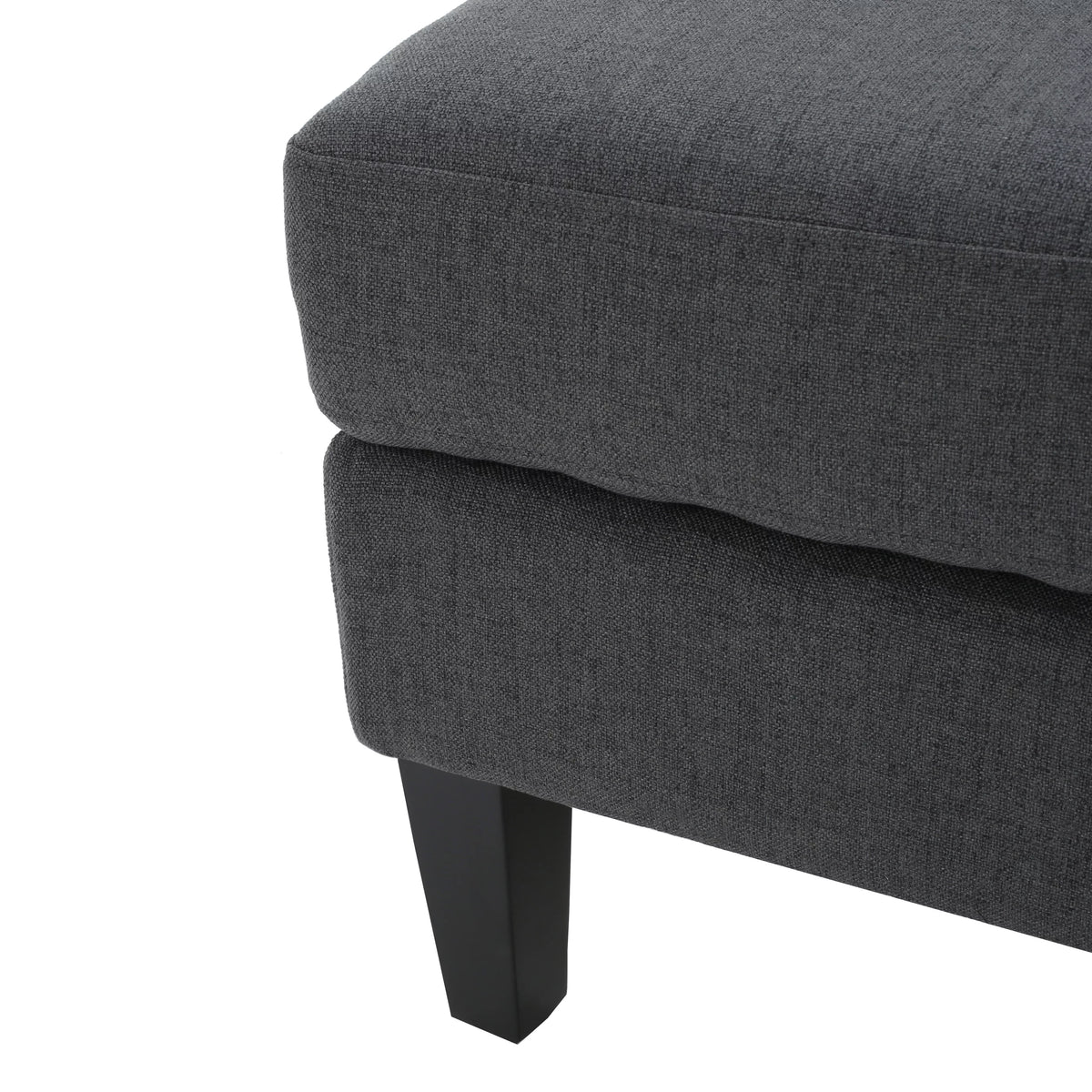 Dark Grey Fabric Sectional Couch Q4647