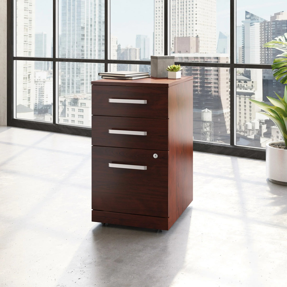 Engineered Wood Mobile File Cabinet M515