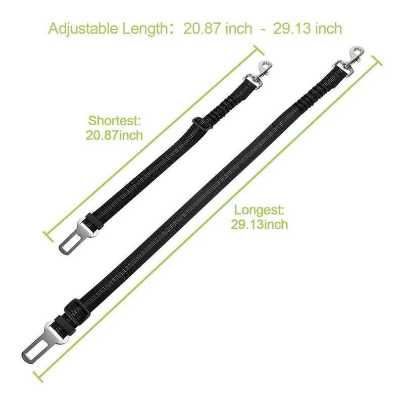 Dog Car Harness Seat Belt Set Adjustable Mesh Breathable U593948