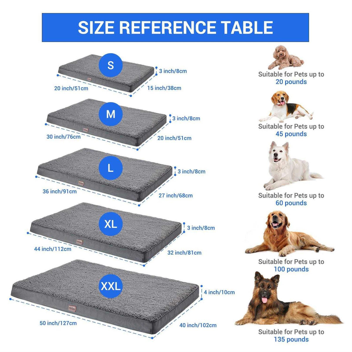 Orthopedic Dog Bed with Egg Foam and Non-Slip Bottom O78833