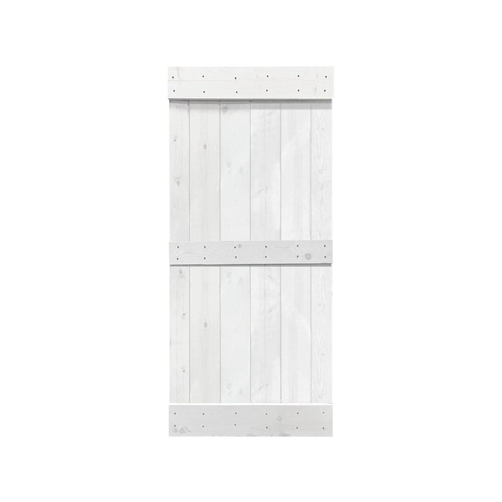 Sage Green Solid Wood Interior Sliding Barn Door Q38640
