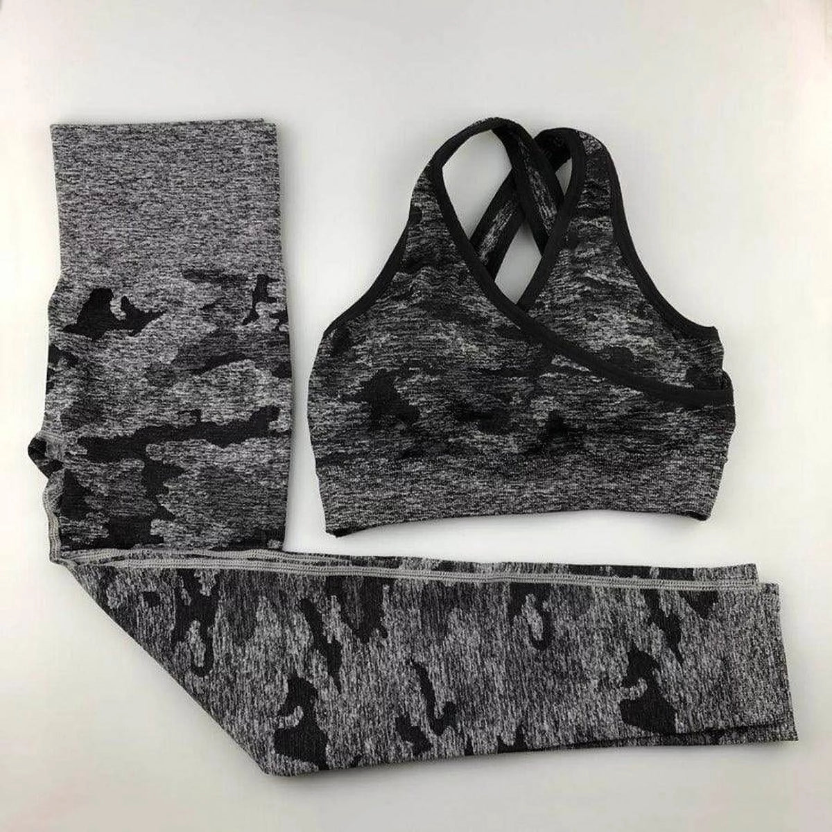 Seamless Camouflage Yoga Set K57322