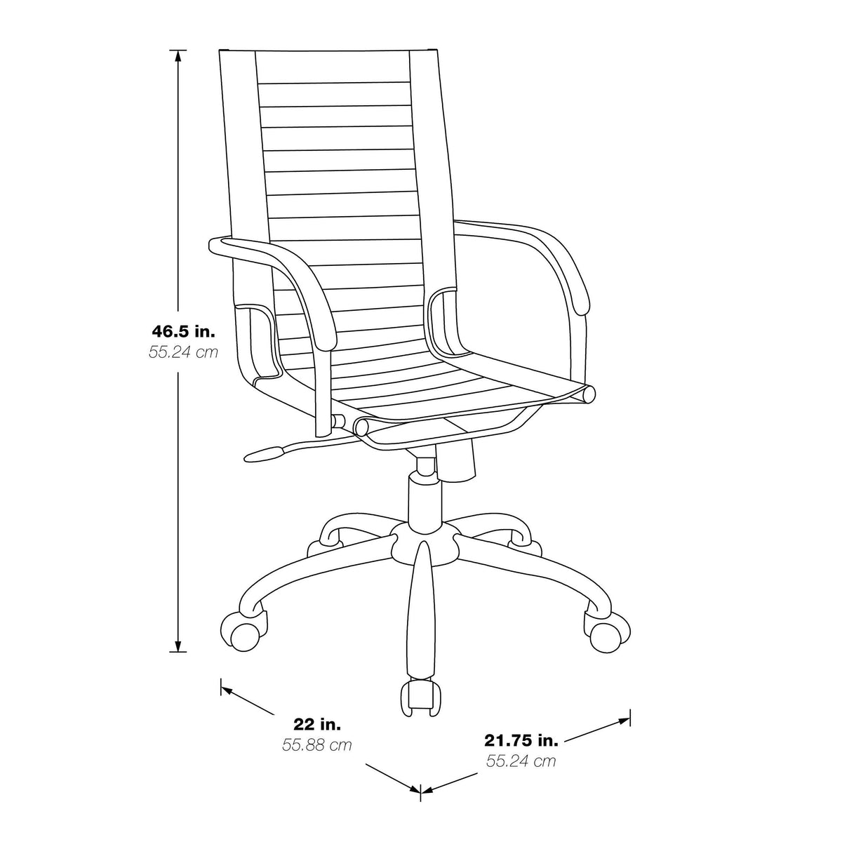 Black High Back Office Chair Y420