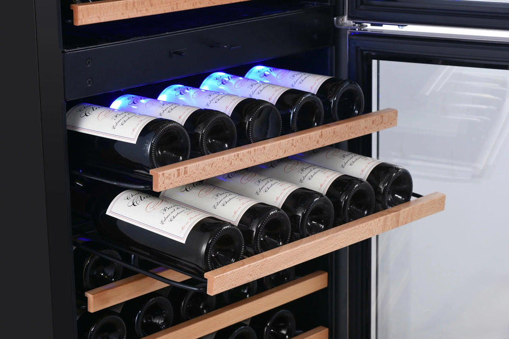 142 Bottle 24" Built-In Or Free Standing Dual Zone Double Door Wine J6871
