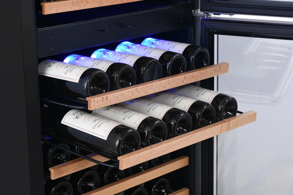 142 Bottle 24" Built-In Or Free Standing Dual Zone Double Door Wine J6871