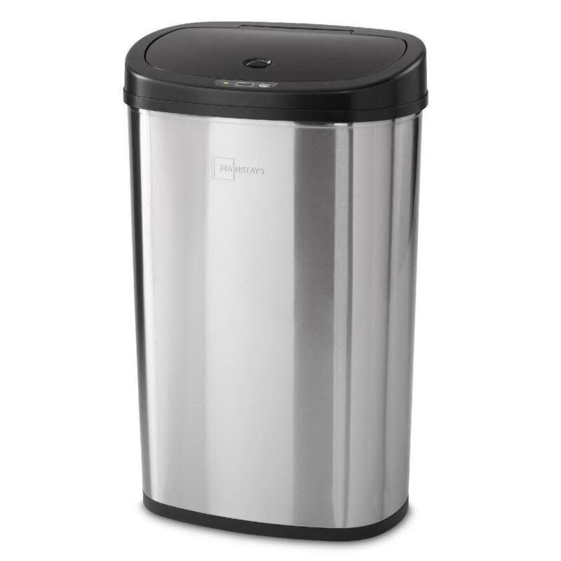Black Stainless Steel Touchless Trash Can S46806