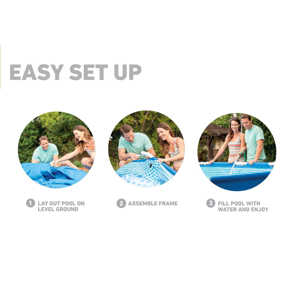 12'x30 Swimming Pool with Pump, Ladder, and Cover Y648