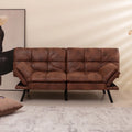 Brown Convertible Memory Foam Futon Sofa Bed O532