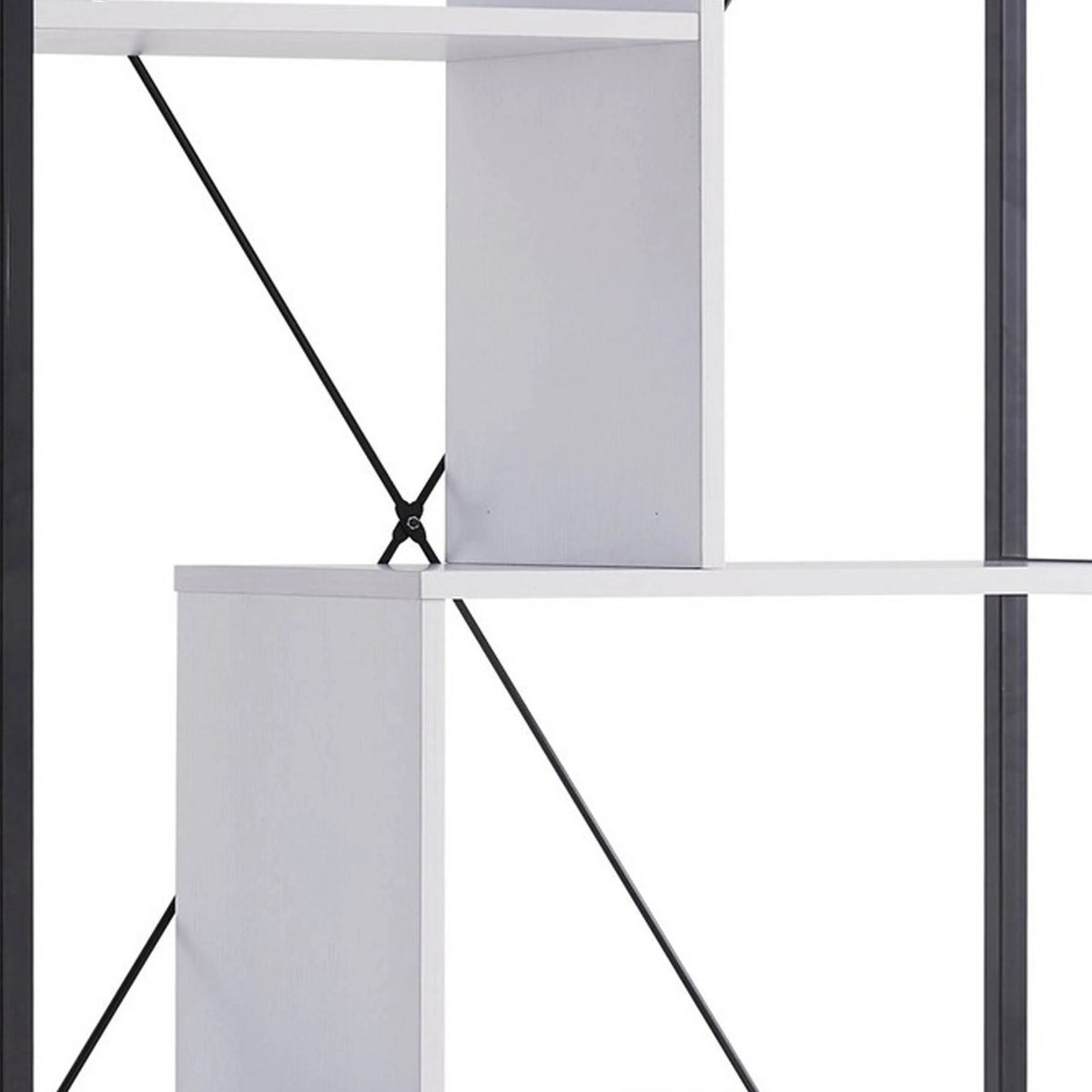 71 Inch White Display Cabinet with 7 Shelves F86903