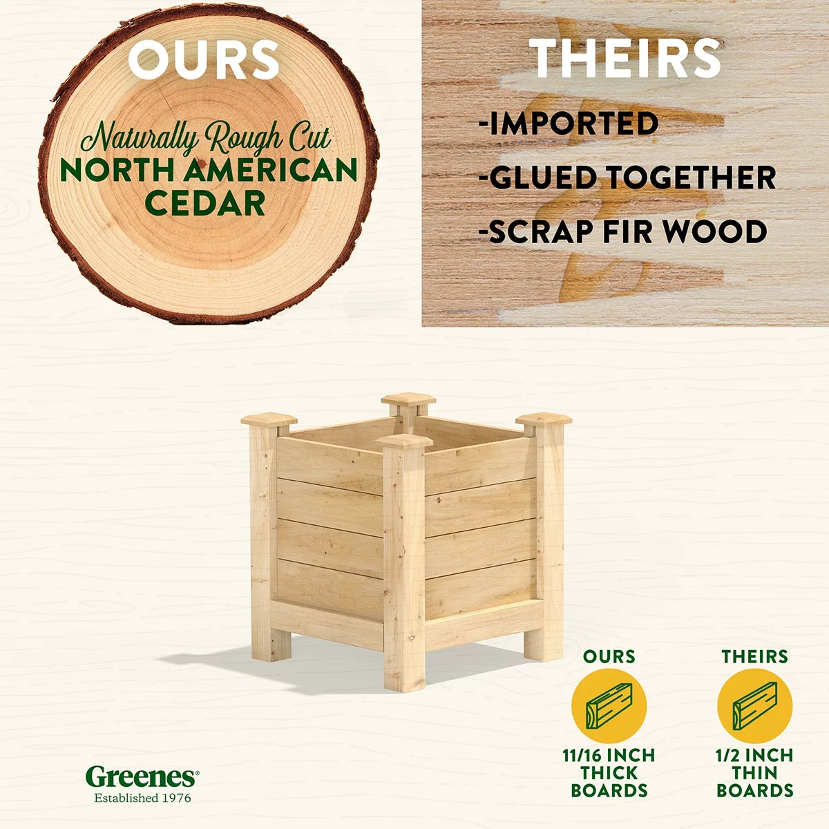 Cedar Elevated Planter E102685
