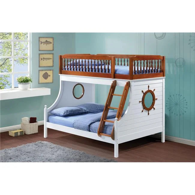 Twin & Full Size Malaysian Hardwood Bunk Bed Q3639