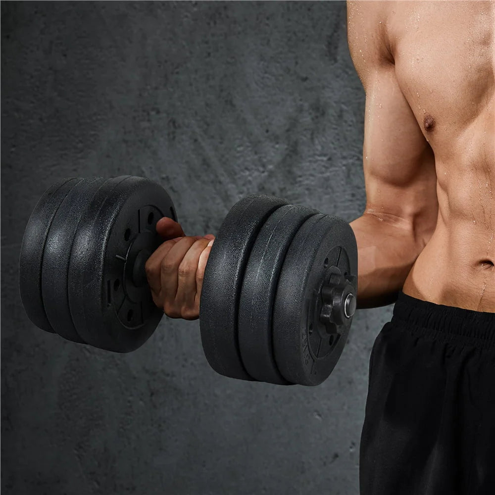 Adjustable Dumbbell Set Black 44 Lb R80710