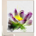 Purple Lotus Flower Canvas Art Print Q2628