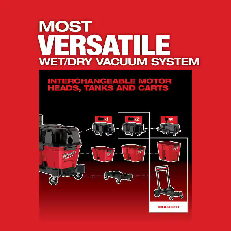 12 Gal Cordless Wet/Dry Shop Vac Kit with Right Angle Tool and Bag B59213
