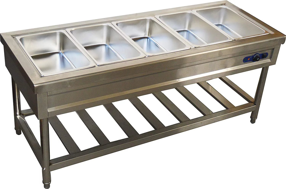 5 Pan Food Warmer Stove with Bracket Q543284