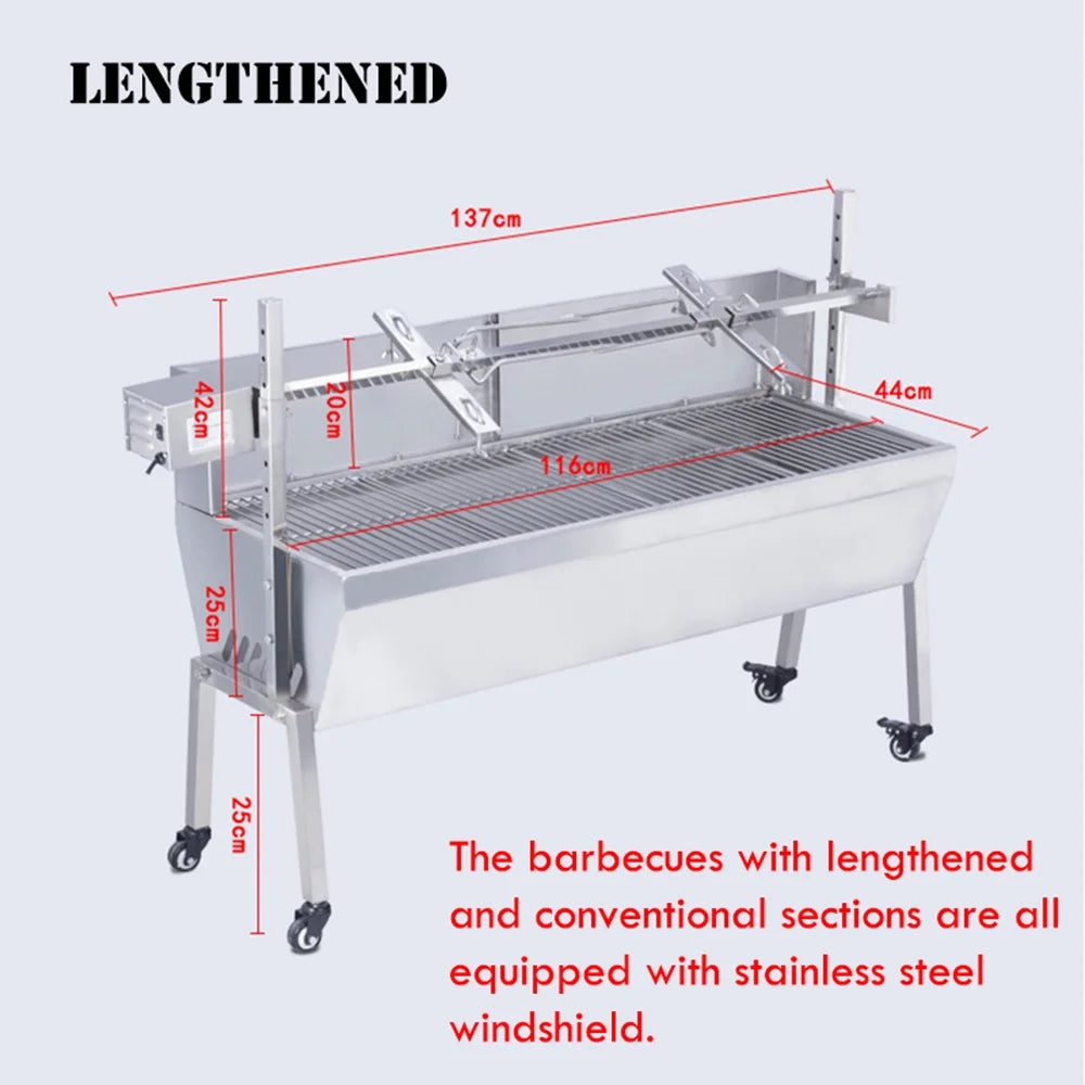 Stainless Steel Electric Rotating Grill E22930