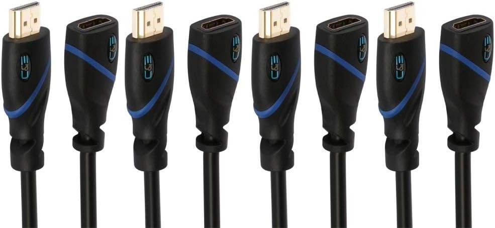 75 FT High Speed HDMI Cable Male to Male with Ethernet Black, Pack of 2 H94425