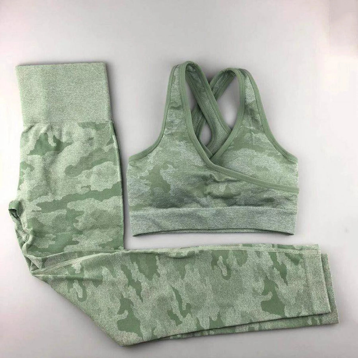Seamless Camouflage Yoga Set K57322