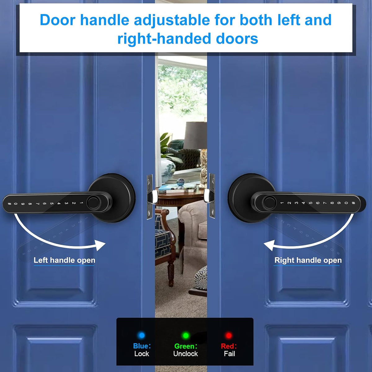 Smart Lever Door Lock with Handle X14709