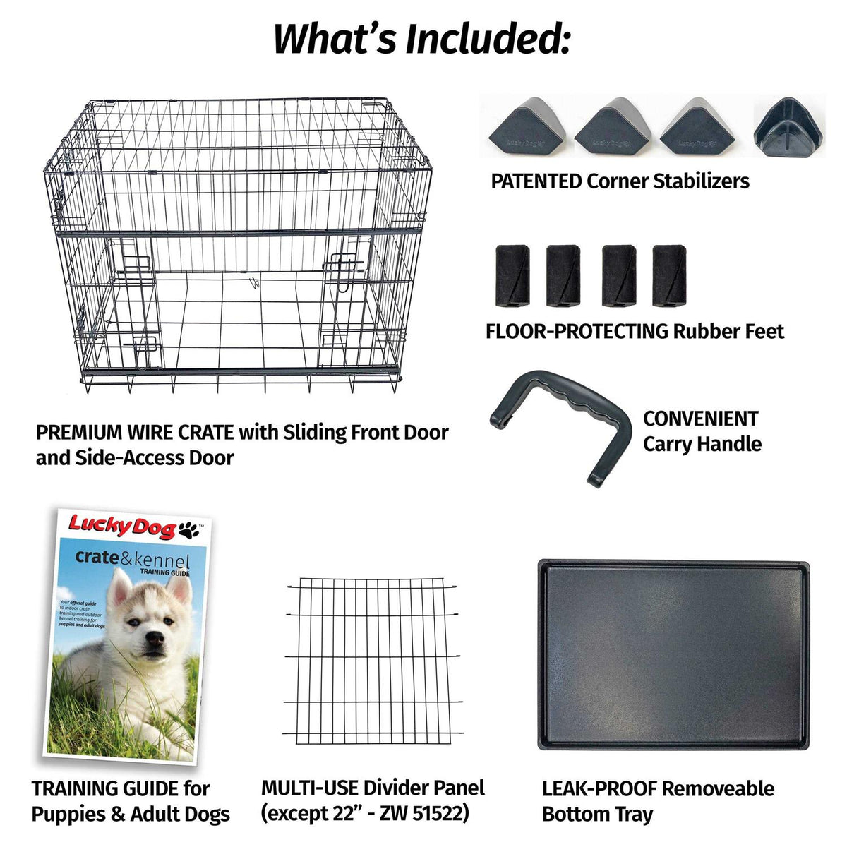 Sliding Double Door Dog Crate X218