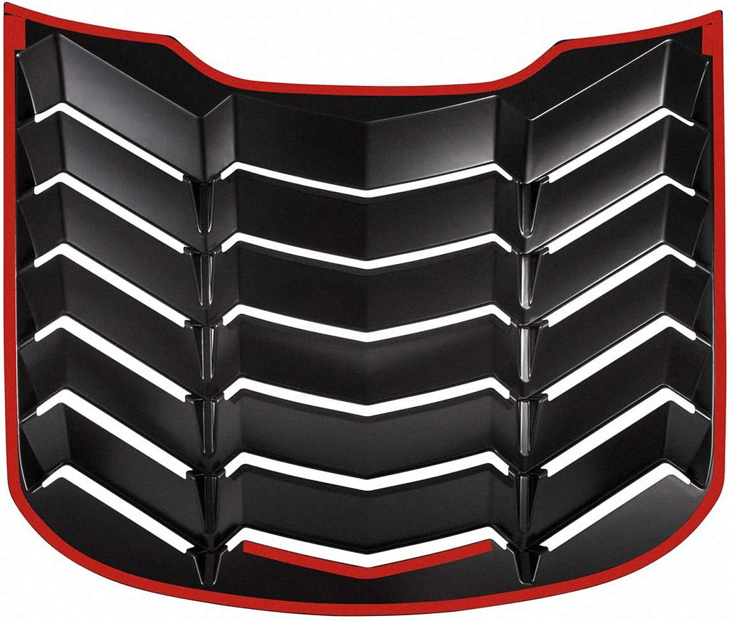 Matte Black Rear and Side Window Louvers Sun Shade Cover for Ford Mustang 2015-2020 Complete Set X7192