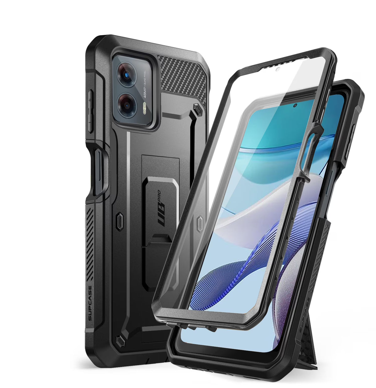 Black Rugged Case with Belt Clip and Kickstand S418547