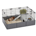 Customizable Small Pet Habitat with Hideaway, Hay Feeder, Bowl X638