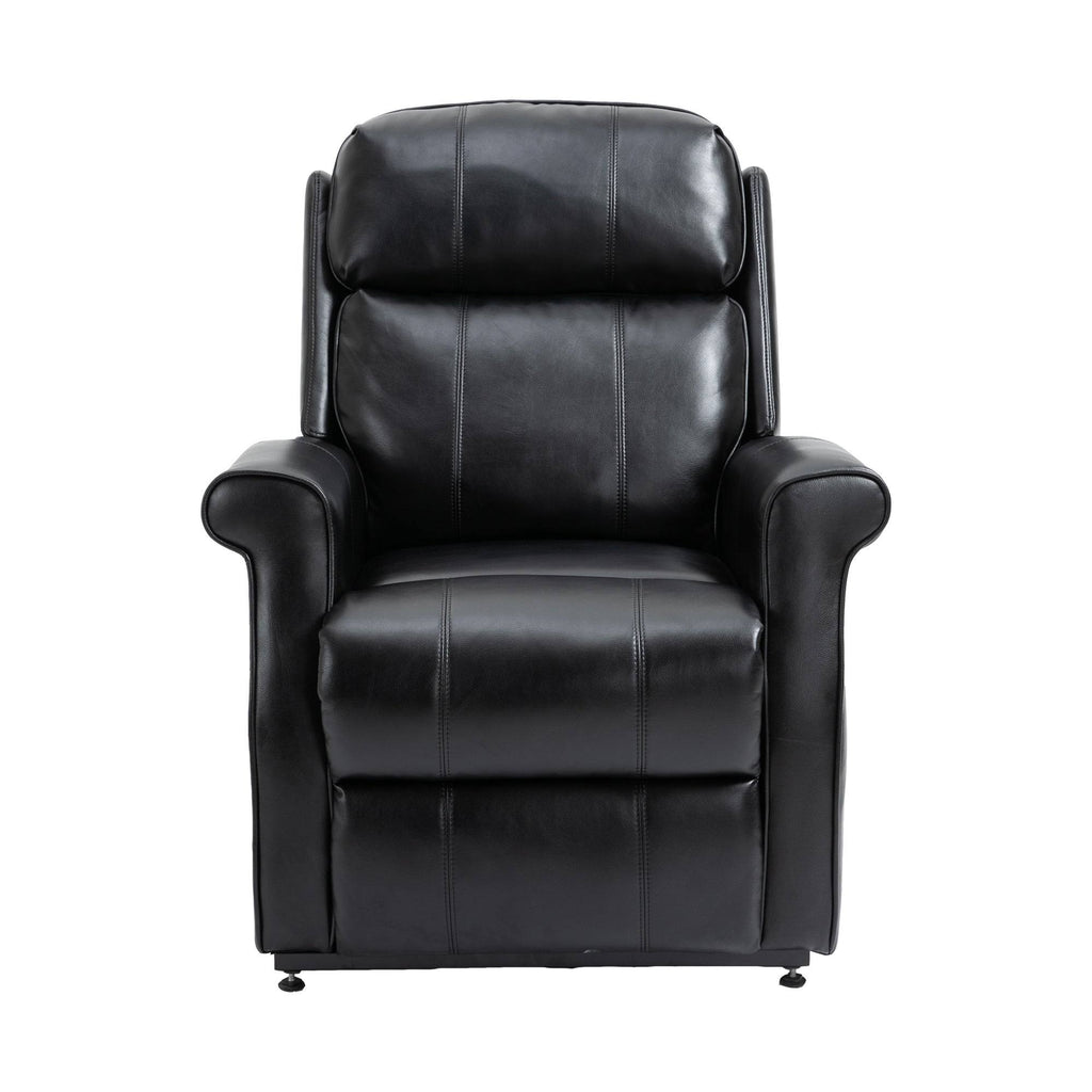 Black Faux Leather Power Lift Recliner Chair A3037