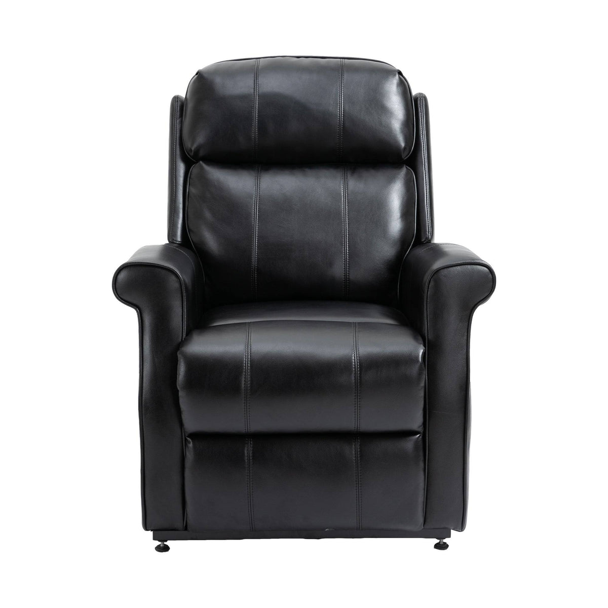 Black Faux Leather Power Lift Recliner Chair A3037