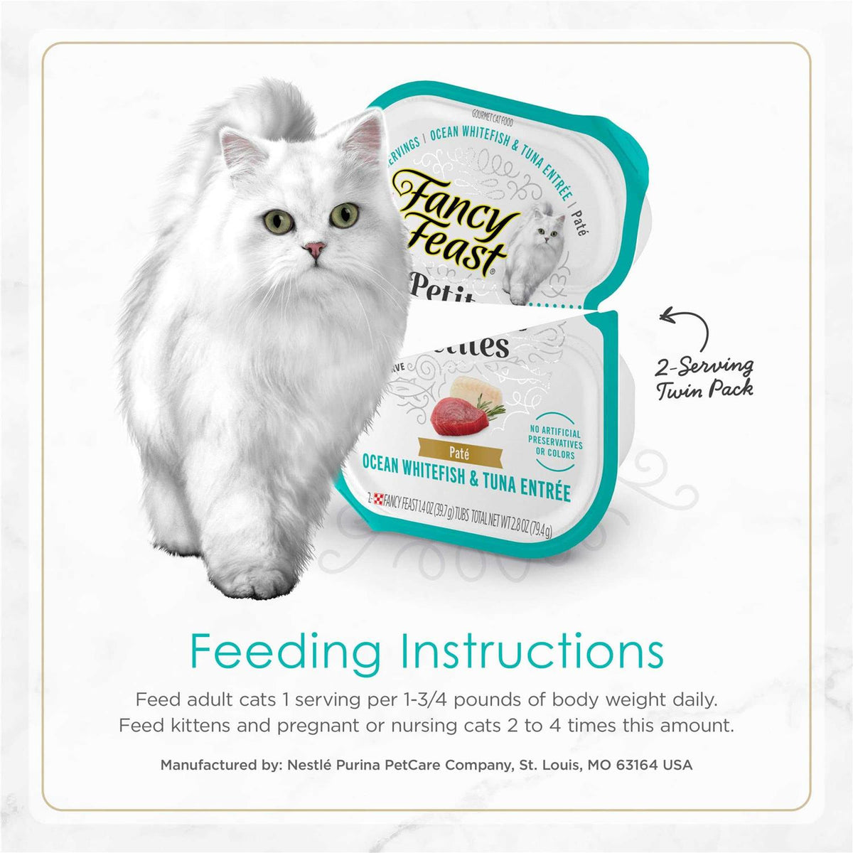 Ocean Whitefish & Tuna Pate Wet Cat Food O506676