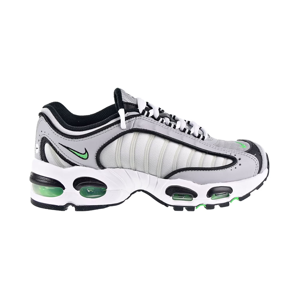 Wolf Grey White Black Green Spark Big Kids' Shoes A2092
