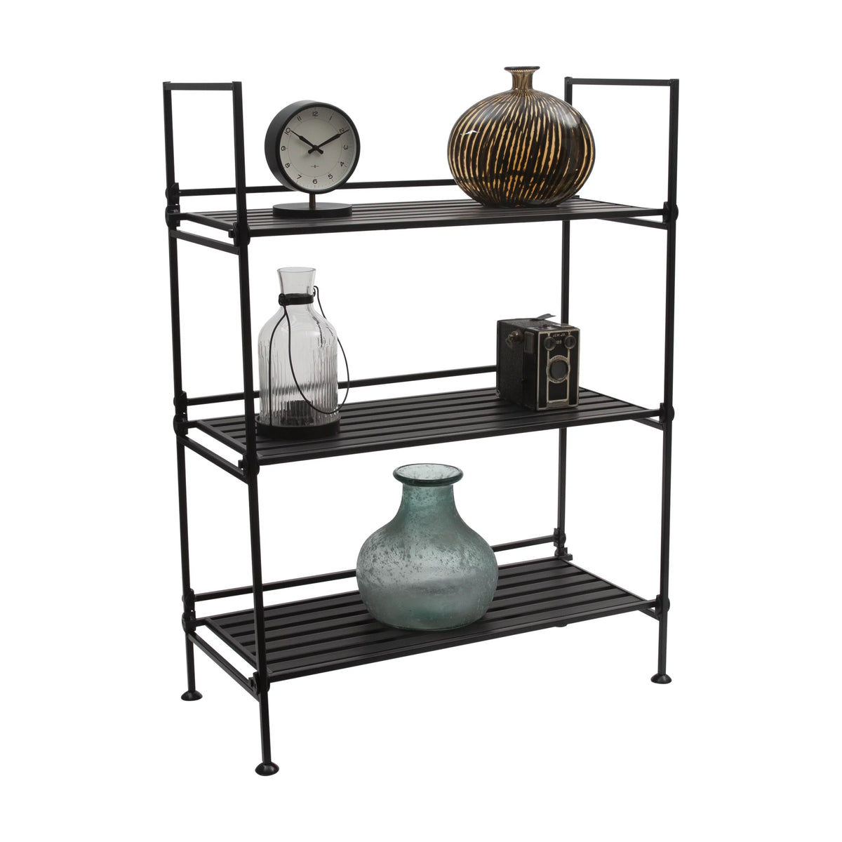 3 Tier Freestanding Storage Shelf Unit in Espresso M284329