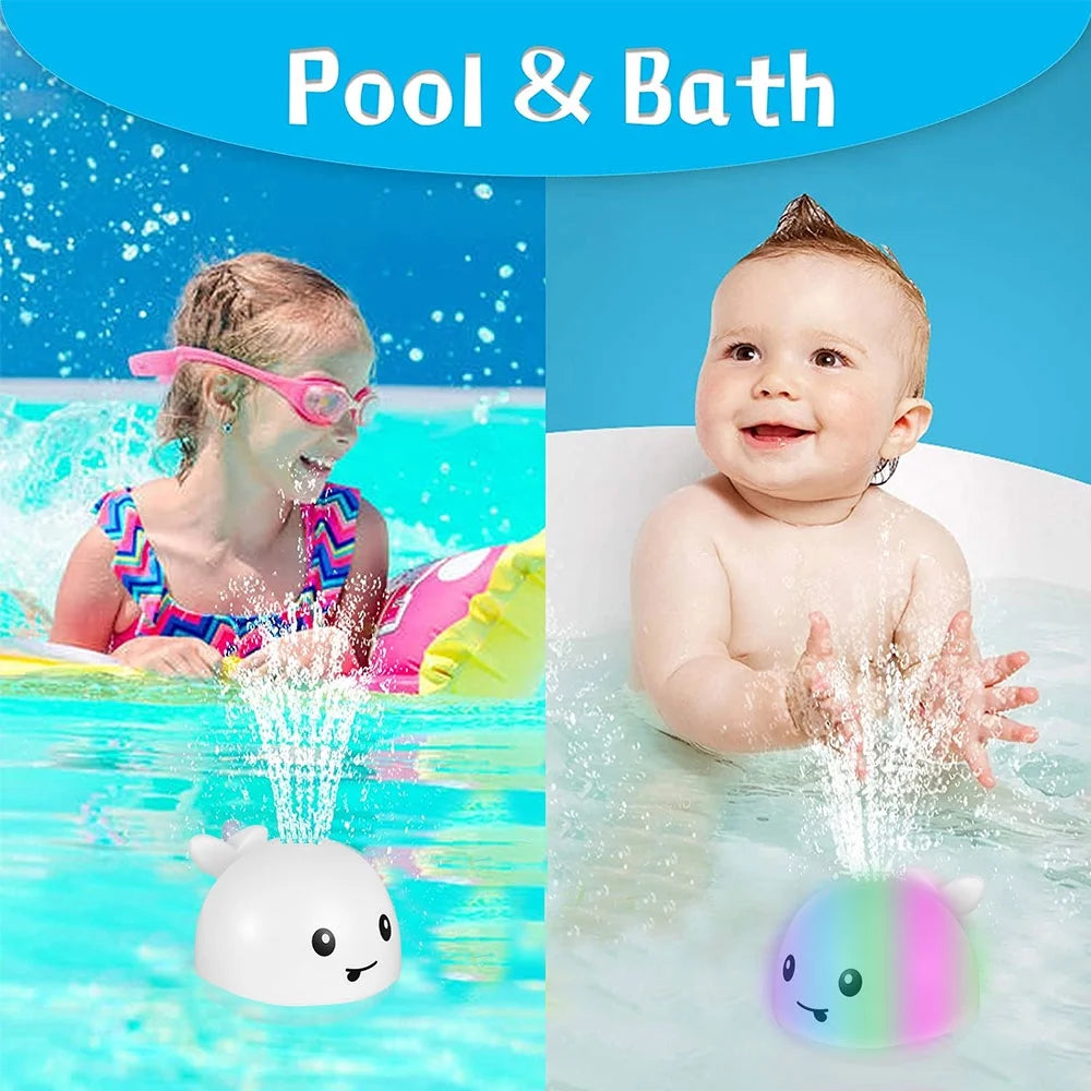 White Whale Bath Toy with LED Light I60321