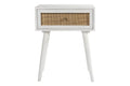 White 1-Drawer Nightstand Z339