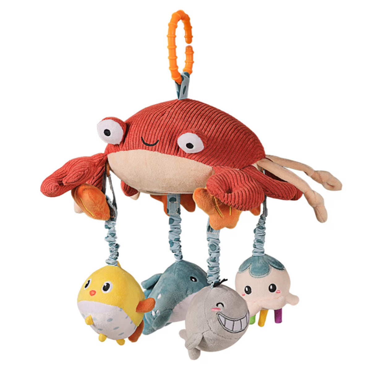 Tummy Time Infant Toddlers Toy With Crib Mobile Mirror Animal Baby Toy Z71870
