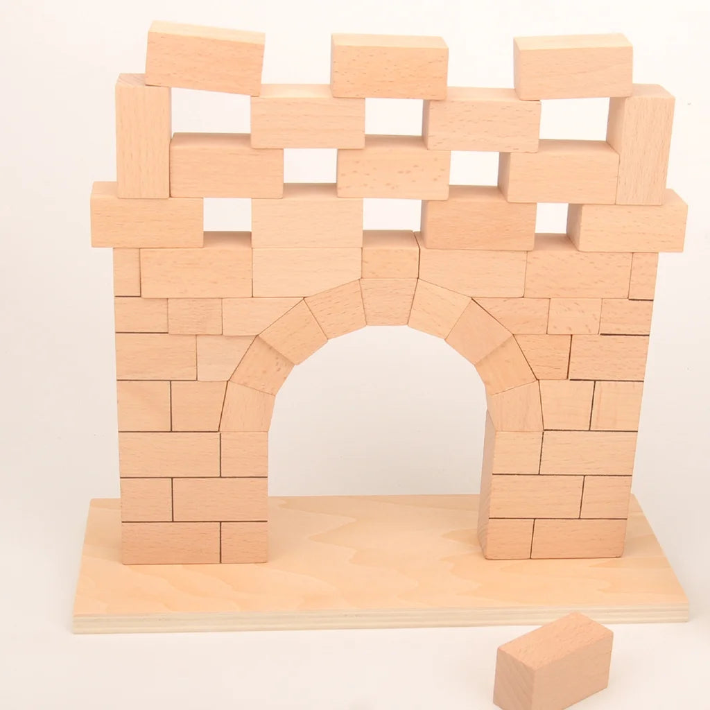 Roman Arch Bridge Stacking Building Block Wooden Stacking Block Game P7792