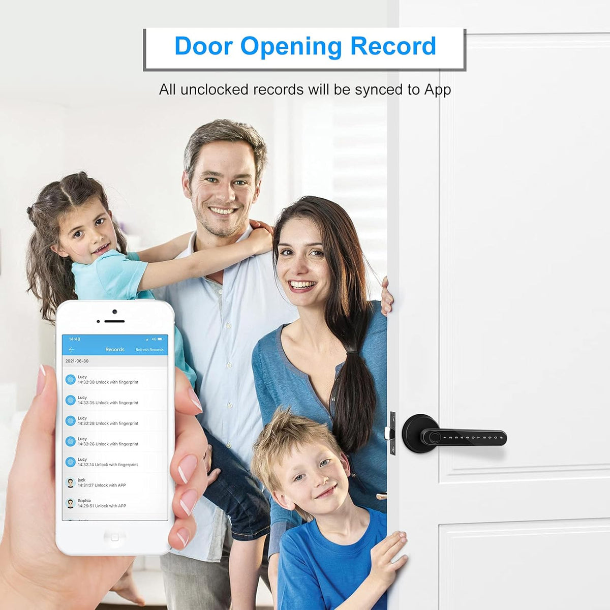 Smart Lever Door Lock with Handle X14709