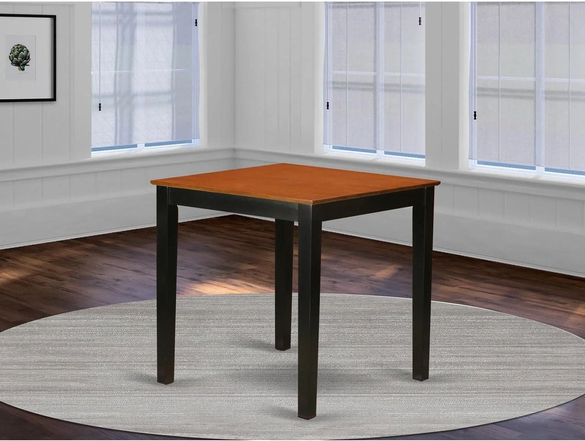 Counter Height Dining Table, 36", Black & Cherry K580
