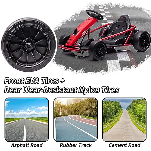 24V Kids Go Kart 300W*2 Motors 9Ah Battery 8.1MPH Ride On Toy B50966