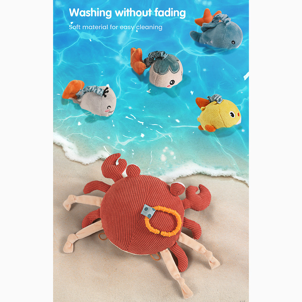 Tummy Time Infant Toddlers Toy With Crib Mobile Mirror Animal Baby Toy Z71870