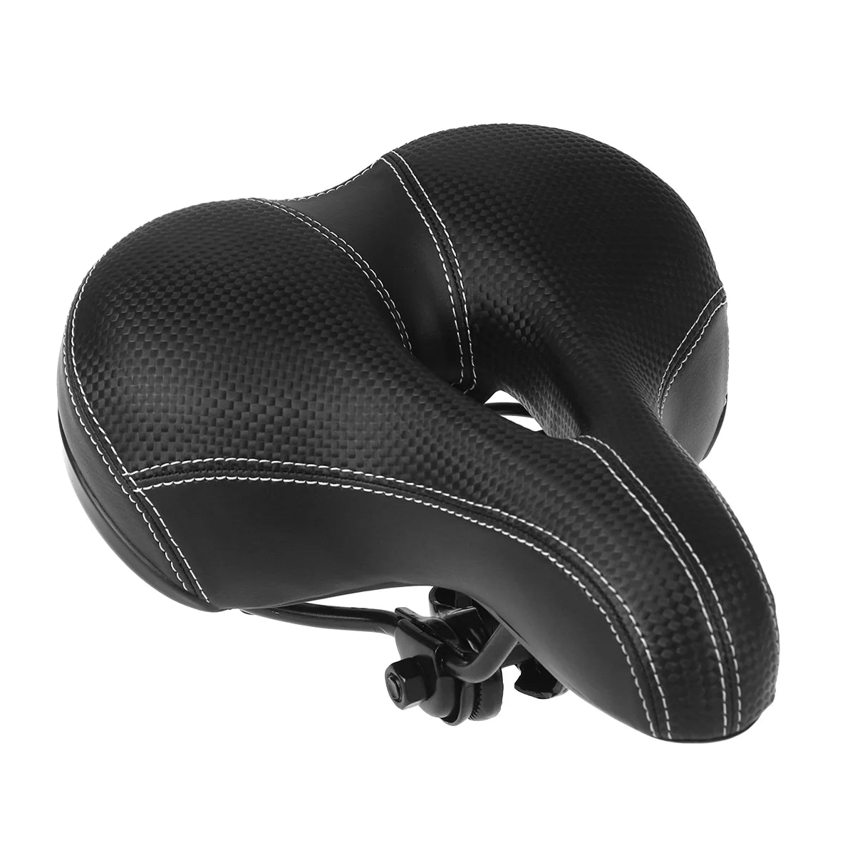 Black Wide Bike Cushion Seat With Waterproof Cover Q71817